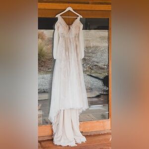 Elegant White Lace Gown